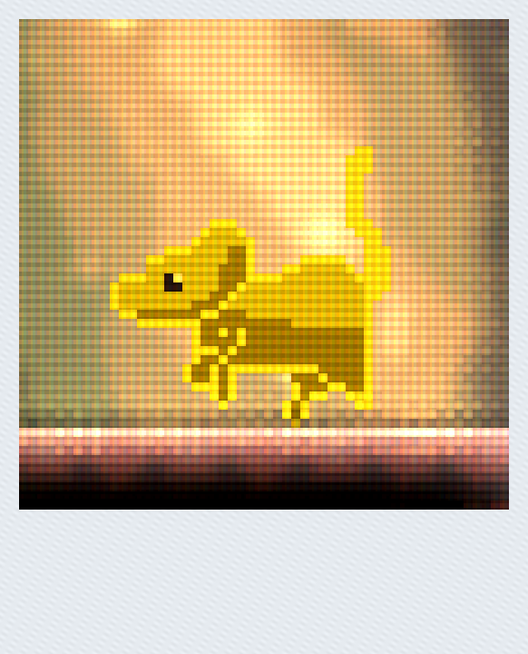 In-game Polaroid from Educe — wildlife in a vine-draped cavern